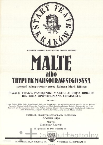 Afisz - Malte albo Tryptyk marnotrawnego syna