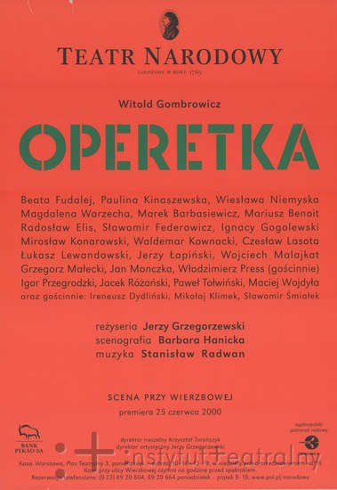 Afisz - Operetka